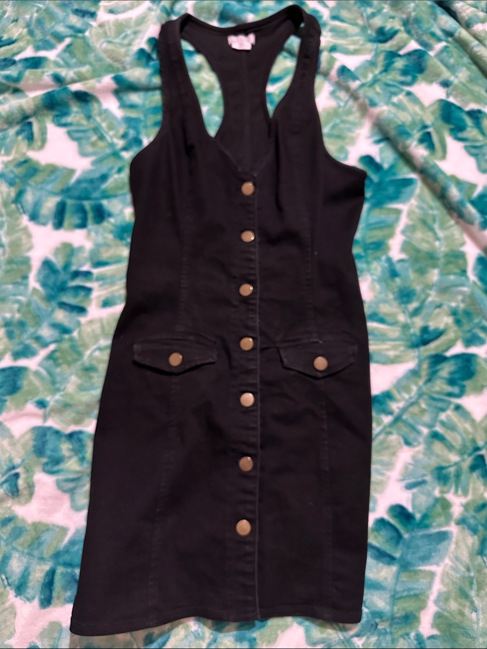 Cooperative Black Denim Jumper,S